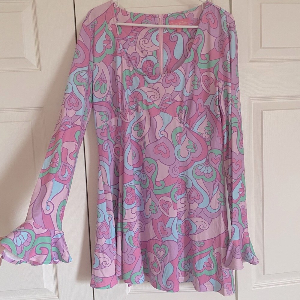 Sugar Thrillz Swinging Scene Bell Sleeve Dress - SIZE XXL